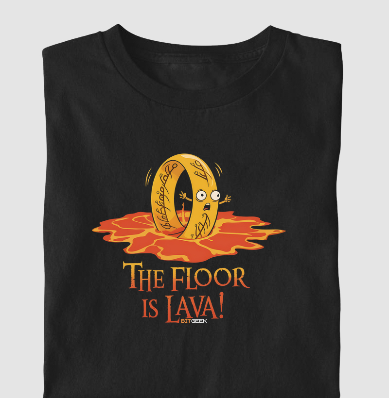 Camiseta Infantil The Floor Is Lava