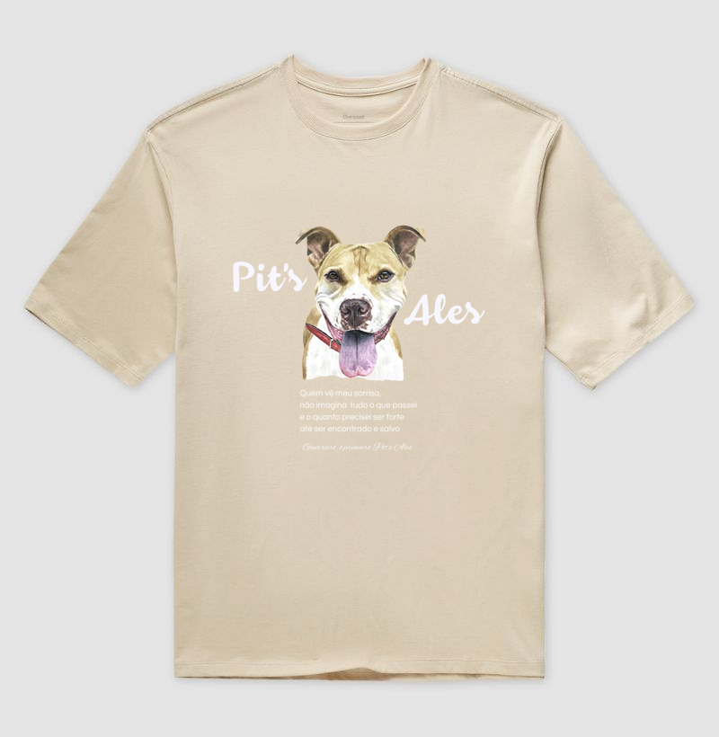 Camiseta Oversized Guerreiro Pintura