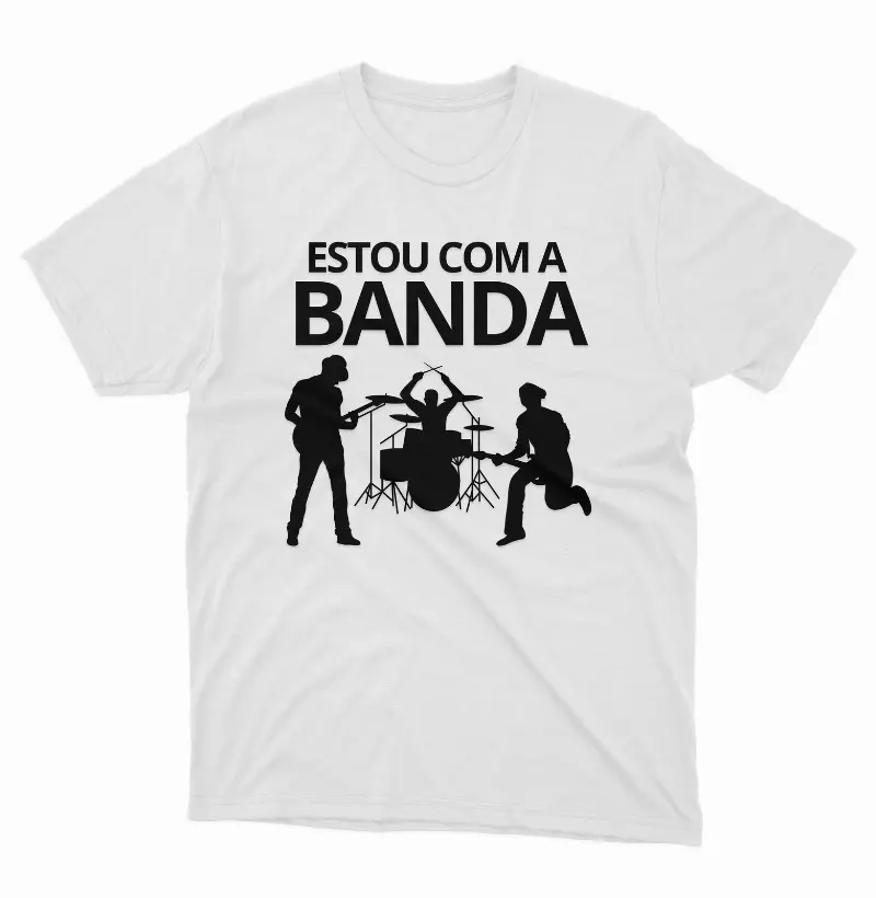Camiseta Estou com a Banda