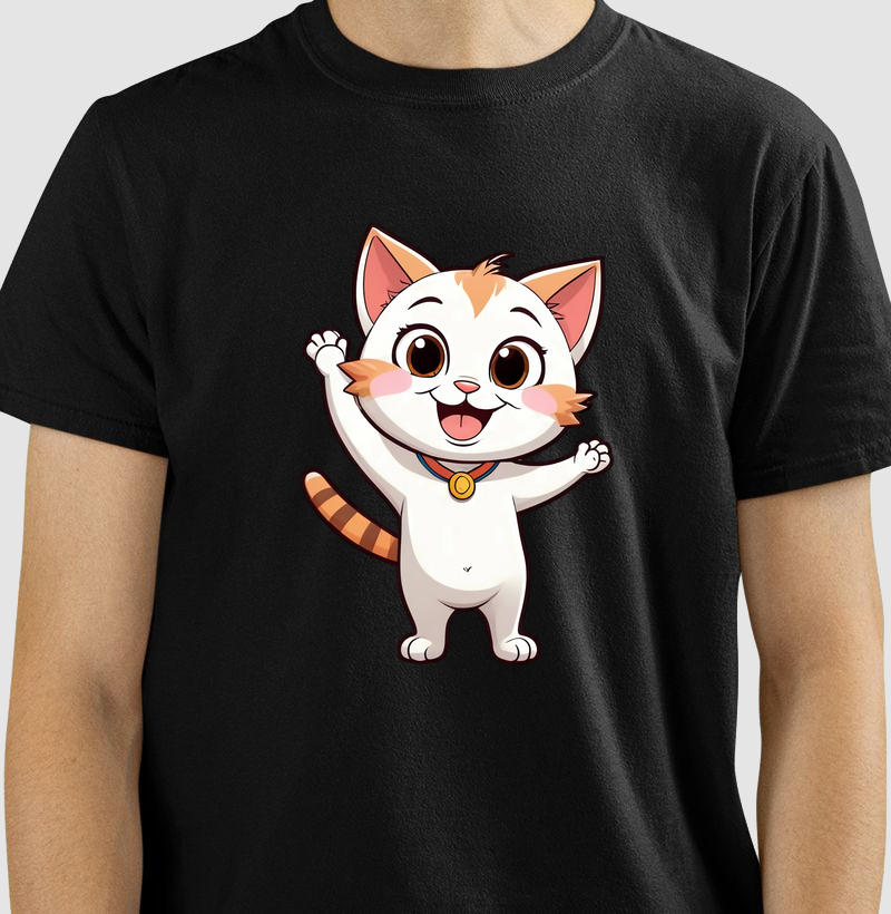 Camiseta Personalizada Tributo | Guia, a Gatinha Guerreira | Amor Felino Eterno | Lembrança Carinhosa
