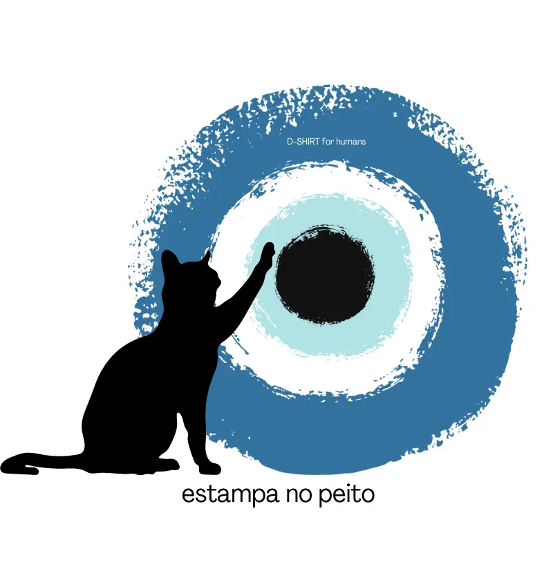 Olho grego + Gato preto - peito 02