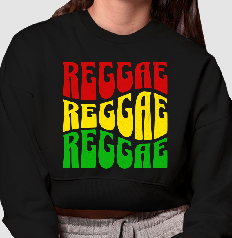 Moletom Cropped “Reggae Colors”