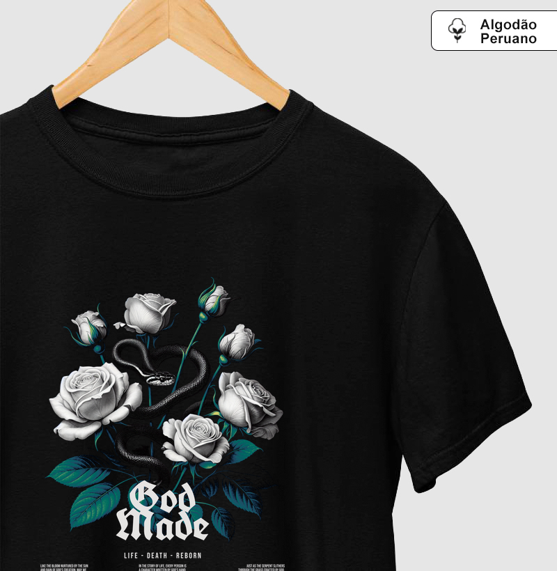 Camiseta Algodão Peruano God Made