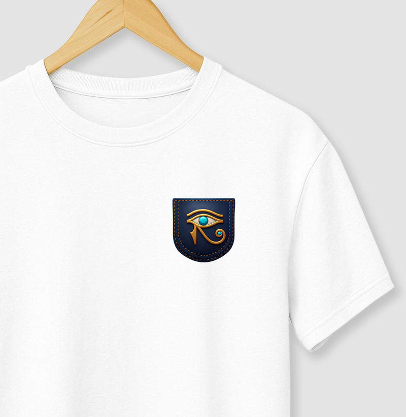 Camiseta Olho de Hórus – Intuição, Proteção e Sabedoria Ancestral