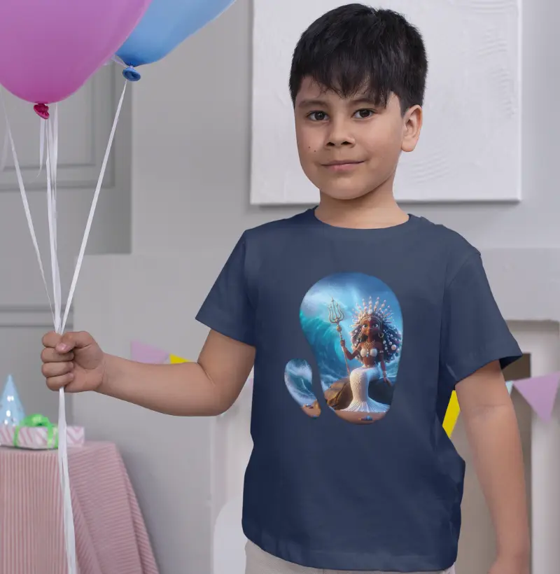 Camiseta Infantil 100% Algodão - Yemanjá II