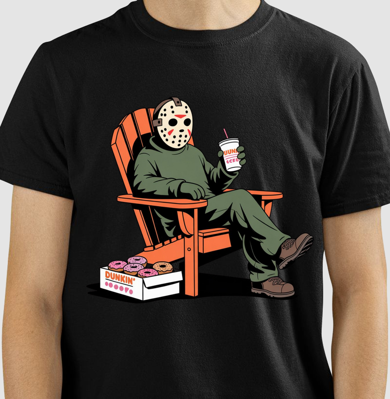 Camiseta Jason's Coffee Break - Paródia Sexta-Feira 13