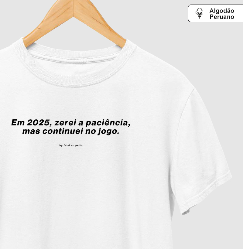 Em 2025, zerei a paciência, mas continuei no jogo.