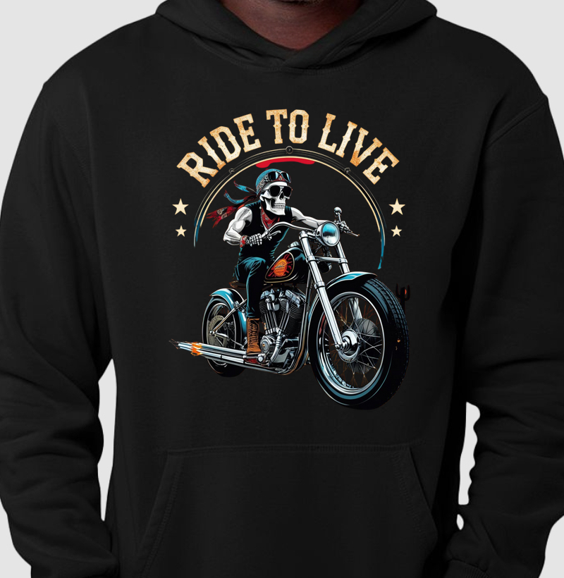 Hoodie Moletom - Ride To Live