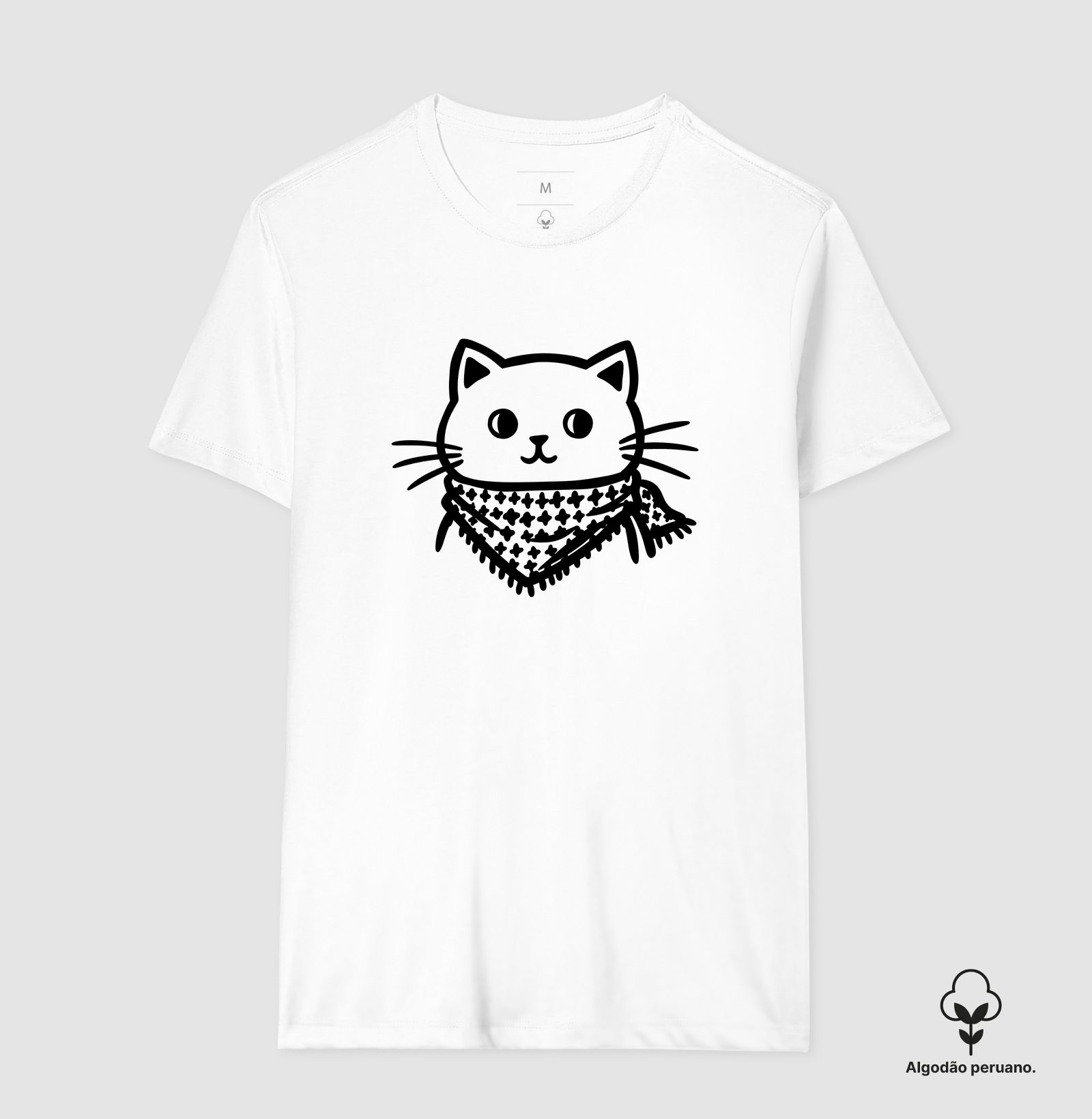 Gato com Lenço Palestino