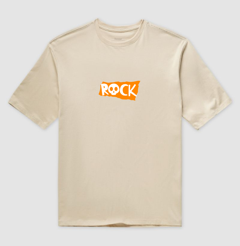 Camiseta Oversized Rock Minimalista