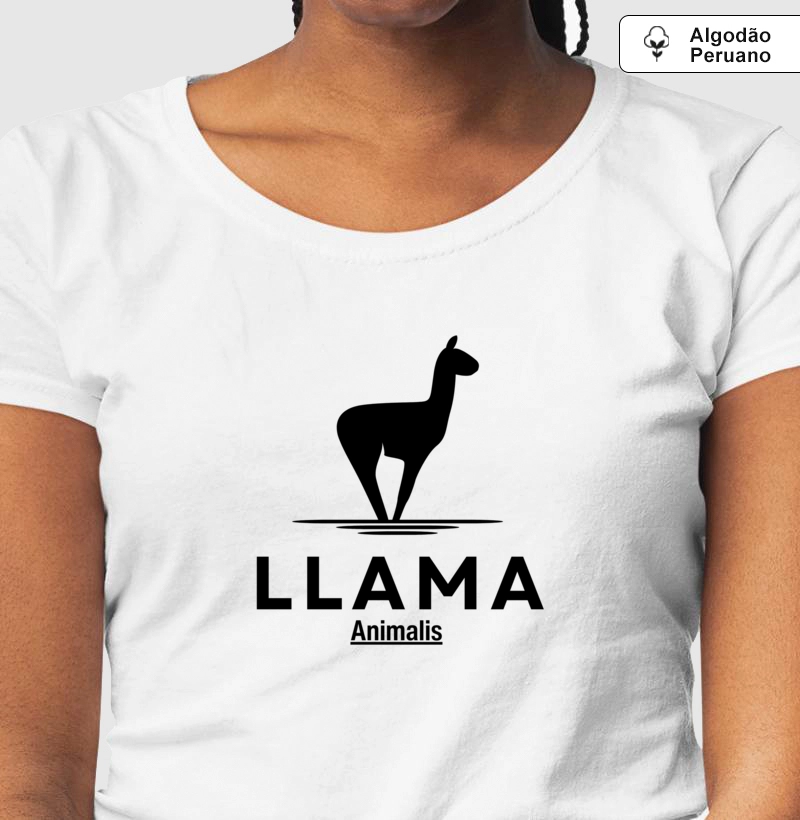 Camiseta Animalis 100% Algodão LLama