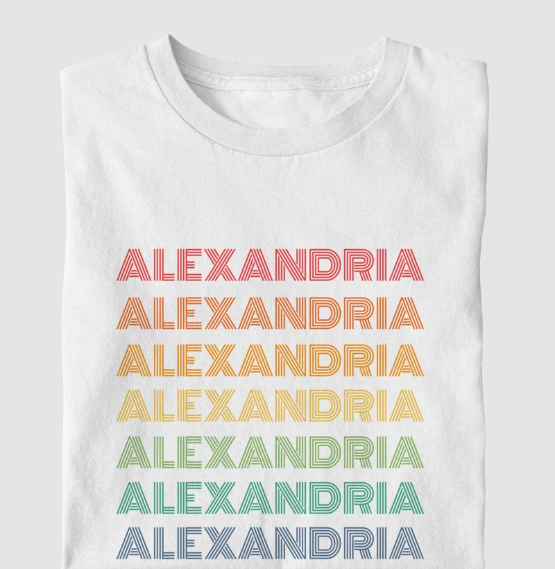 Alexandria Letreiro Retrô