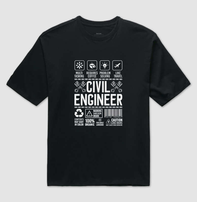 Camiseta Engenheiro Civil - Construindo o Futuro