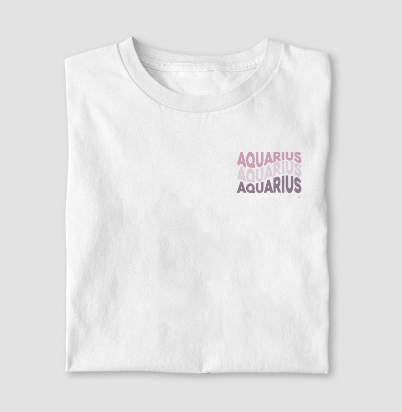 Camiseta Signos AQUÁRIO - AQUARIUS WAVE