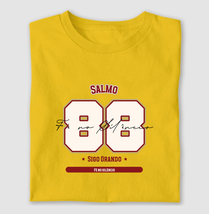 Camiseta Religiosa Salmo 88 Fé no Silêncio