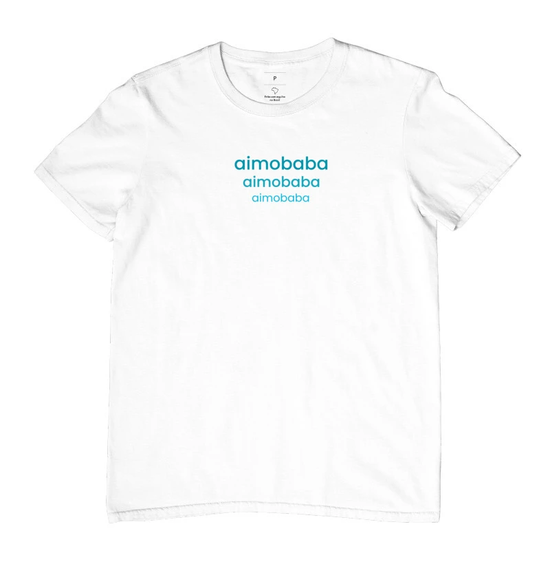 Camiseta Aimobaba 3 masculina branca