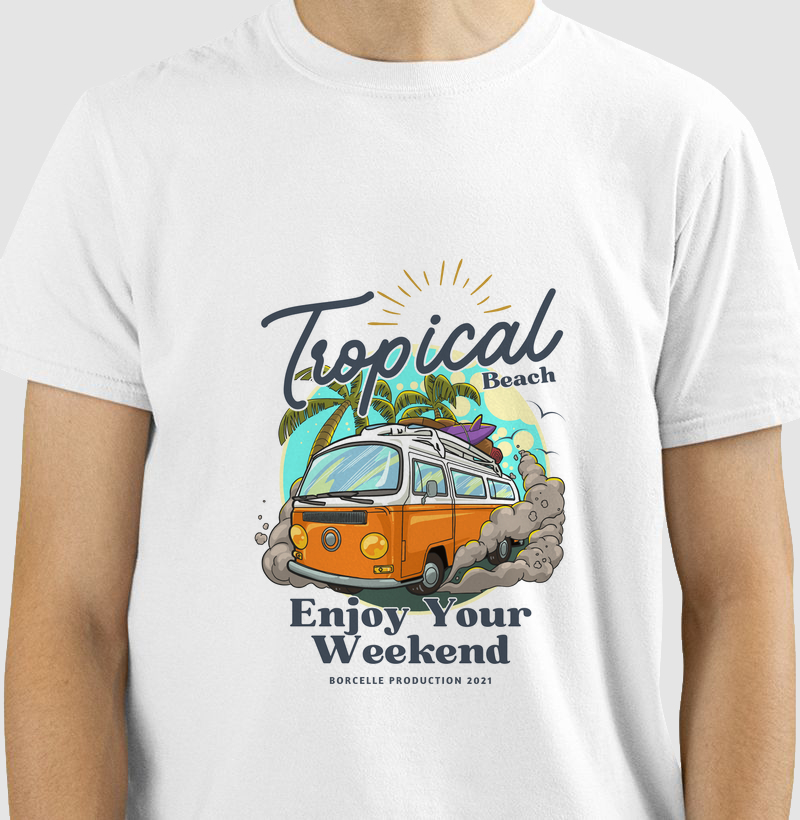 CAMISETA TROPICAL BEACH