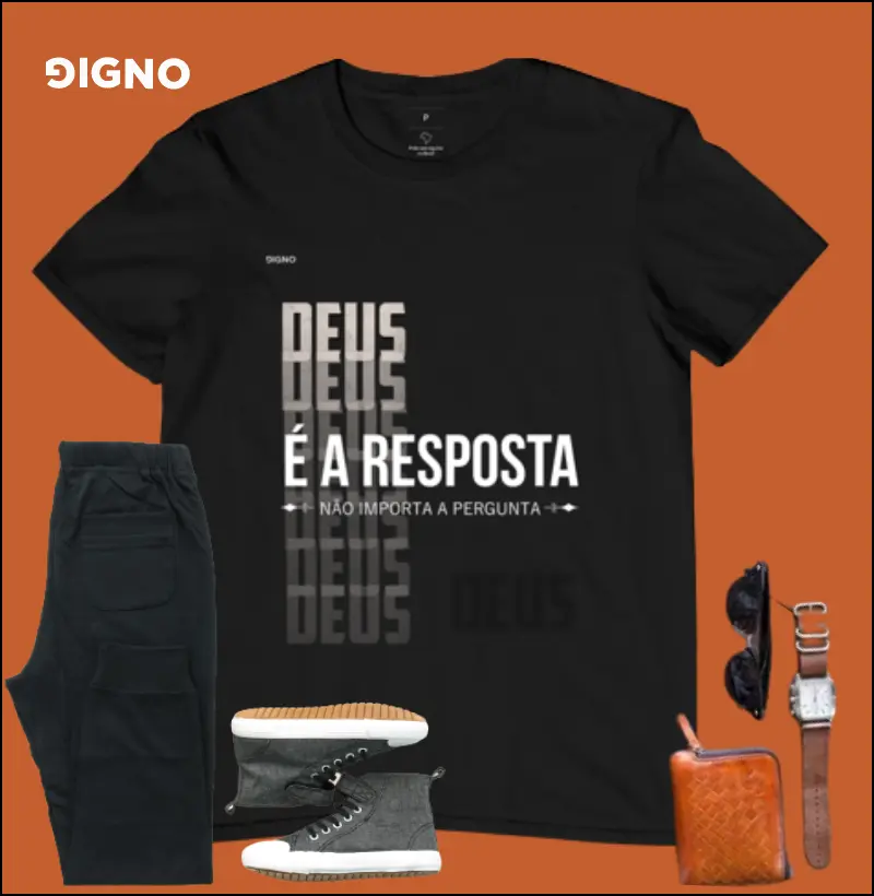 Camisa Gospel Deus é a Resposta 