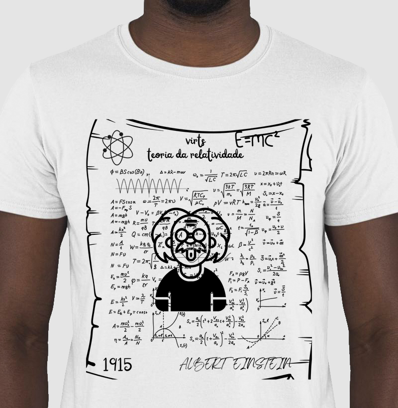 Camiseta Virts Albert einstein...
