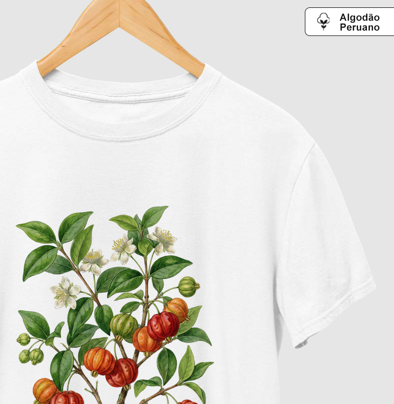 Camiseta Premium Pitanga | Coleção Aquarela Nativa