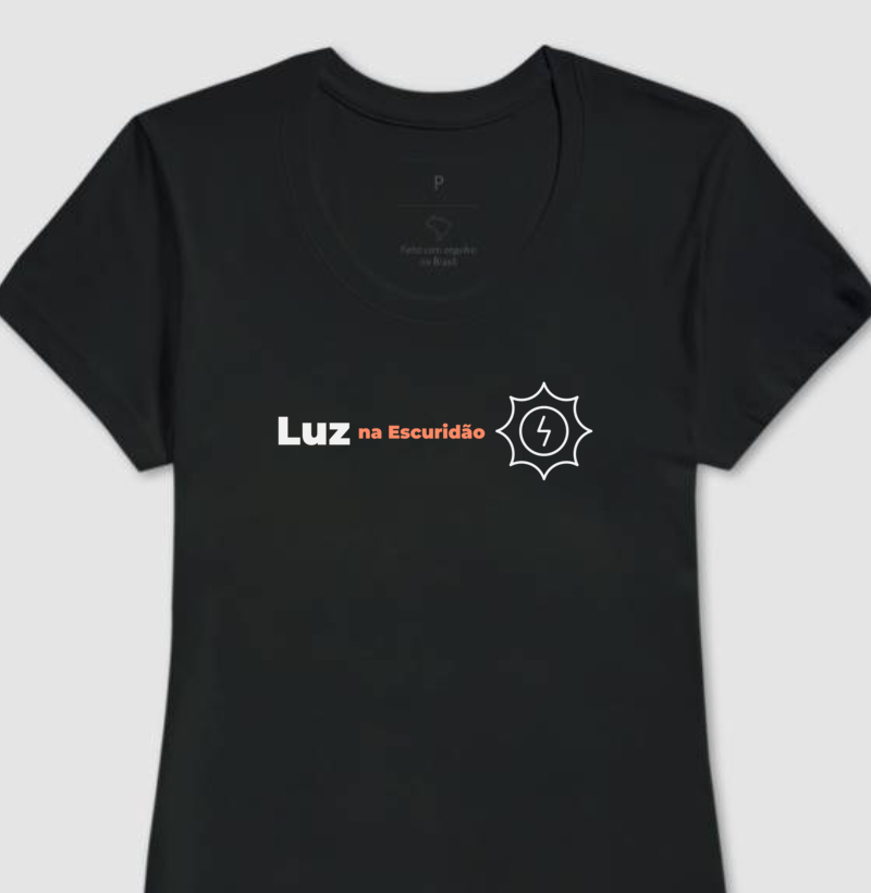 T-shirt Feminina Luz na Escuridão