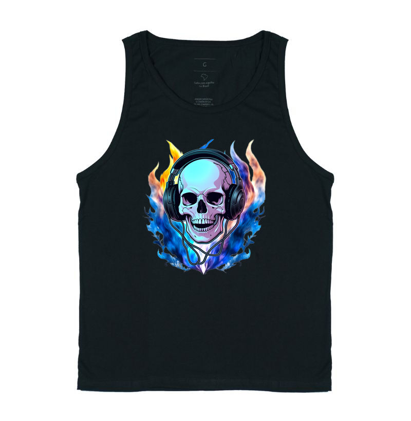 Blue skull