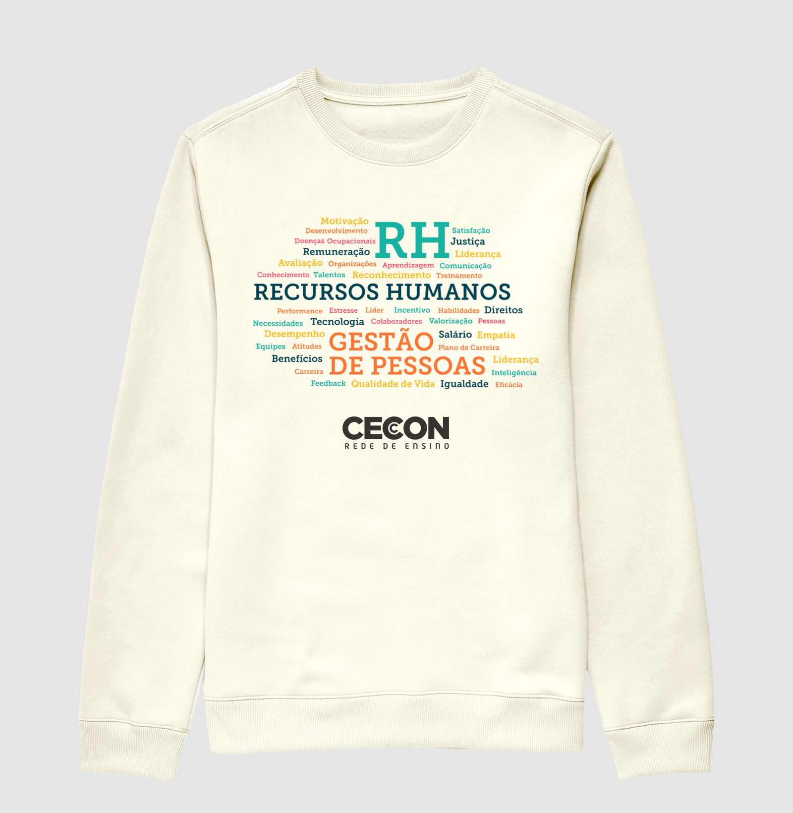 Camisa Recursos Humanos palavras Cecon