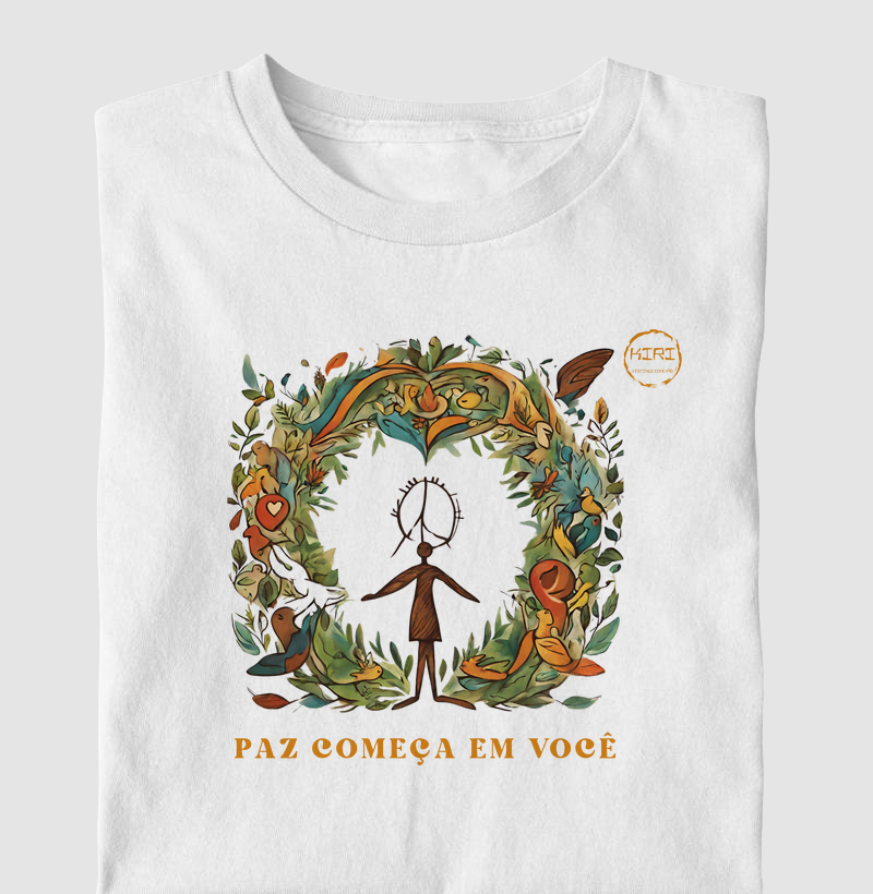 Camiseta KIRI - Paz começa em Você