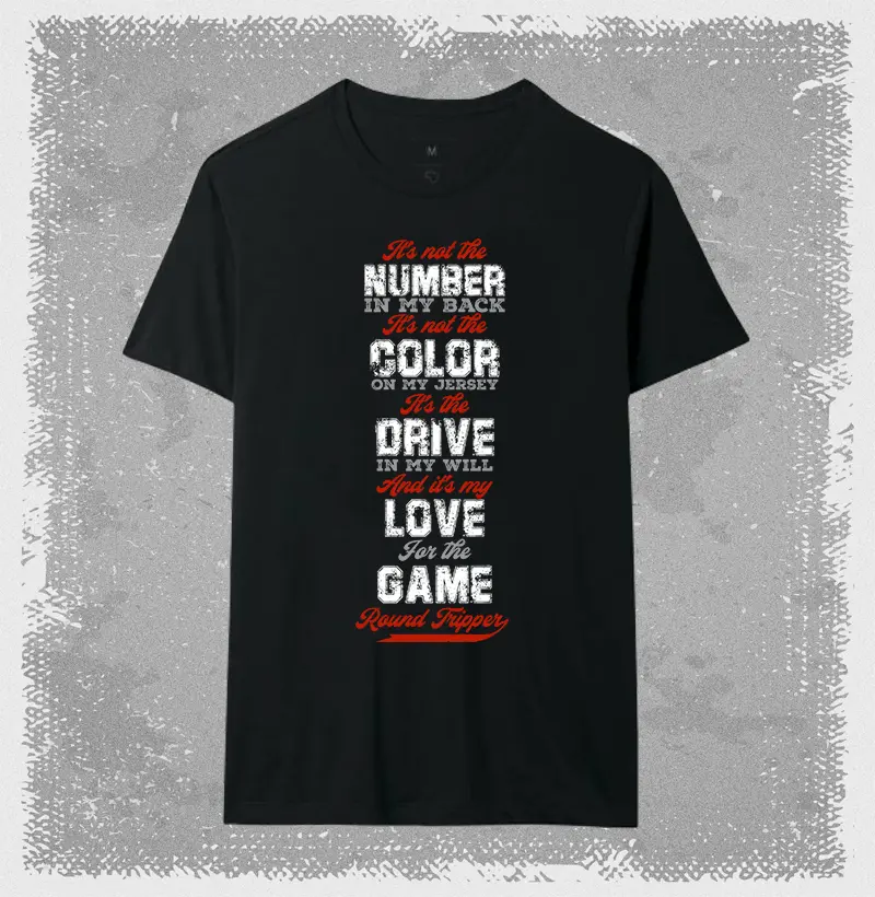 Camiseta Baseball Love the game