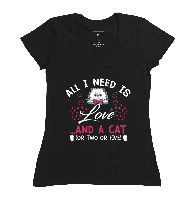 Camiseta Gato And a Cat Feminina