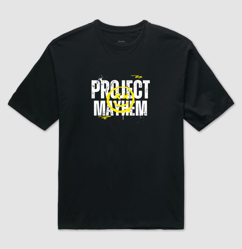 Camiseta Oversized Clube da Luta - Project Mayhem