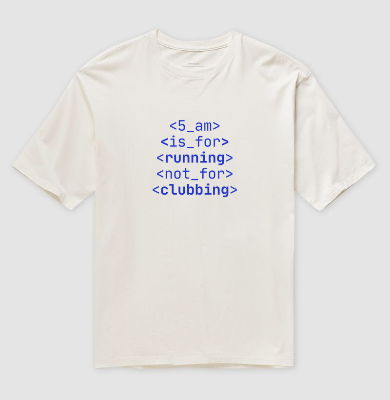 5 am is for running (html)