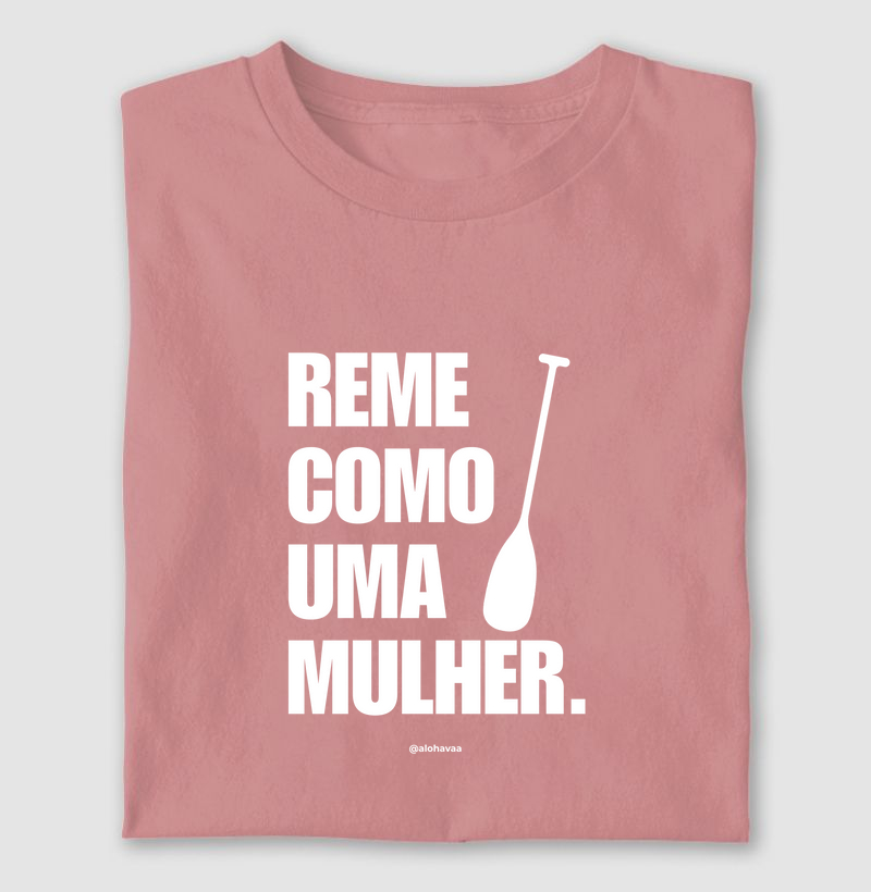 Reme como uma mulher.