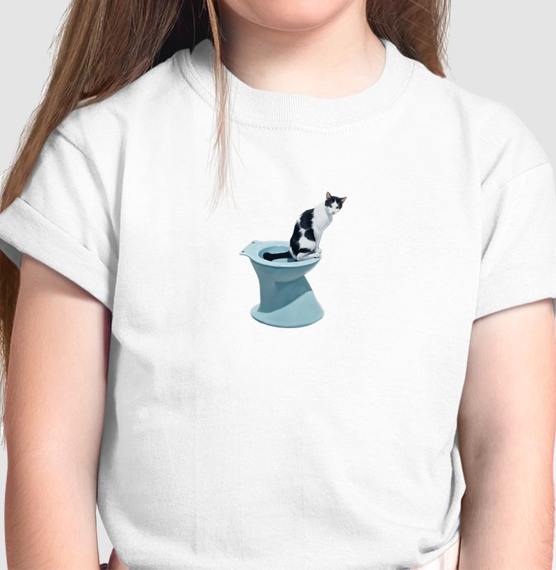 Gatíneo no Vaso Sanitário