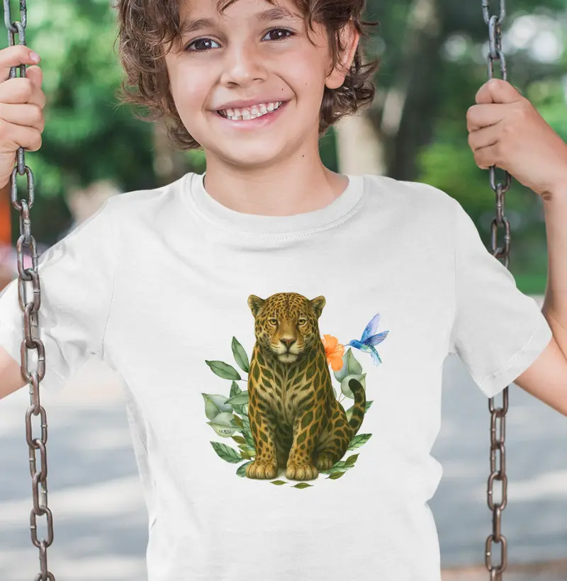 Onça Pintada Folhas