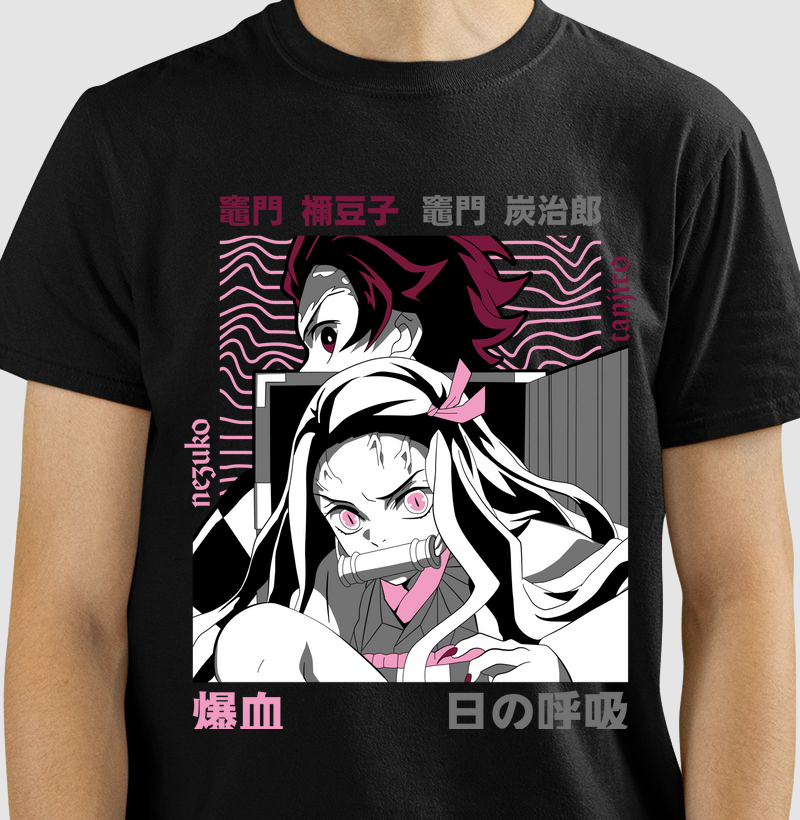 Camiseta Tanjiro & Nezuko - Demon Slayer