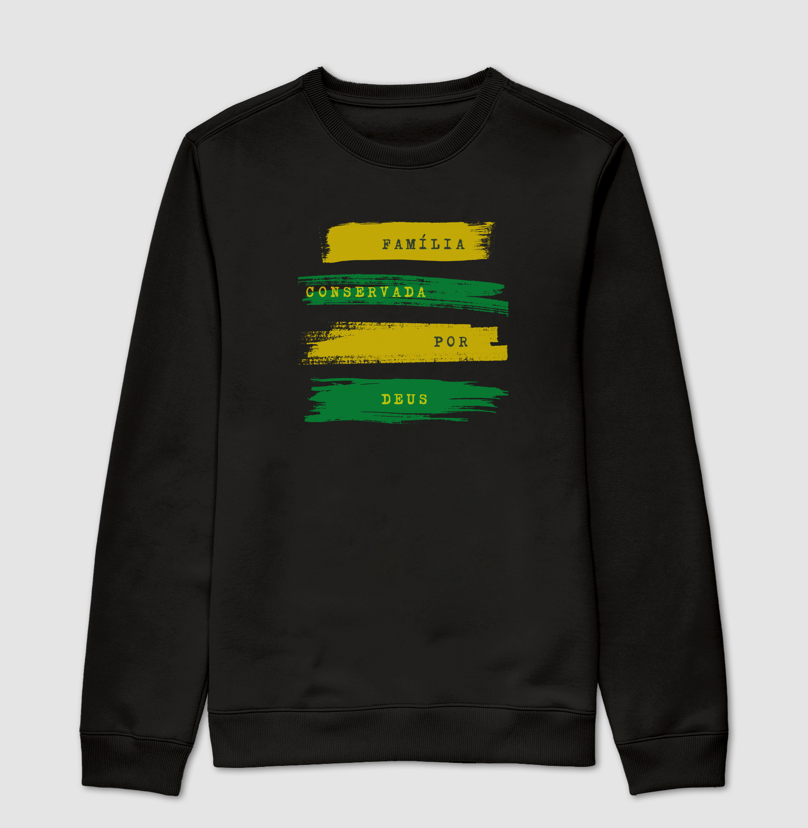 Família conservada por Deus , faixa verde amarelo 