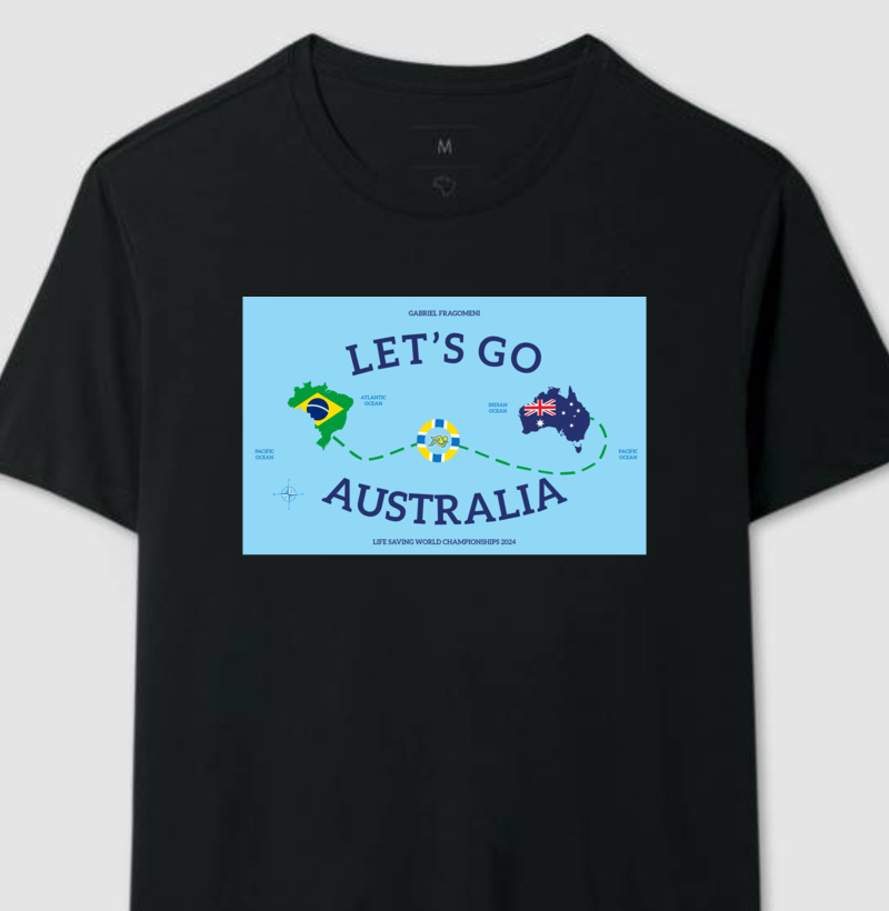Camiseta oficial LET'S GO AUSTRÁLIA