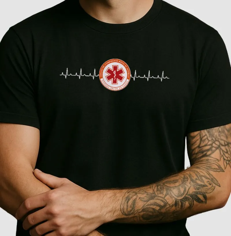 Logo SAMU + Eletrocardiograma