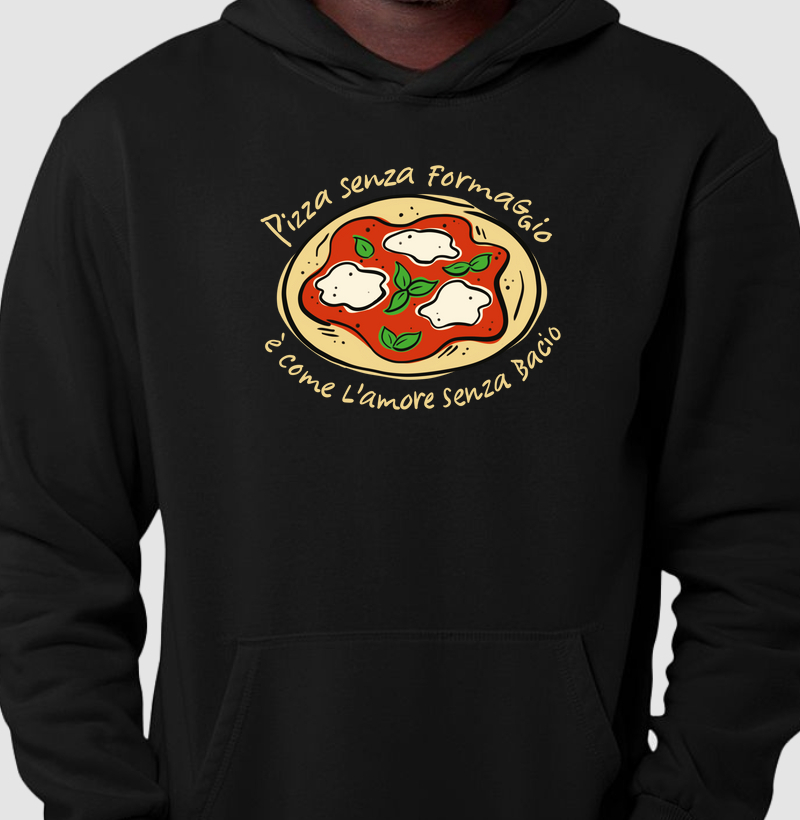 Hoodie Pizza e Formaggio