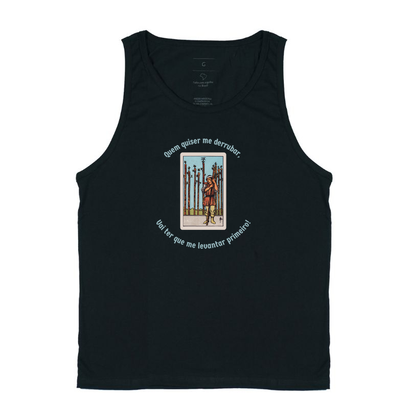 Camiseta Quem quiser me derrubar, vai ter que me levantar primeiro!
