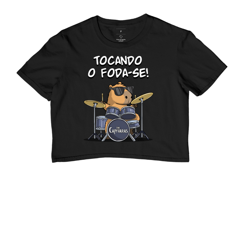 Camiseta Capivara Tocando o Foda-se