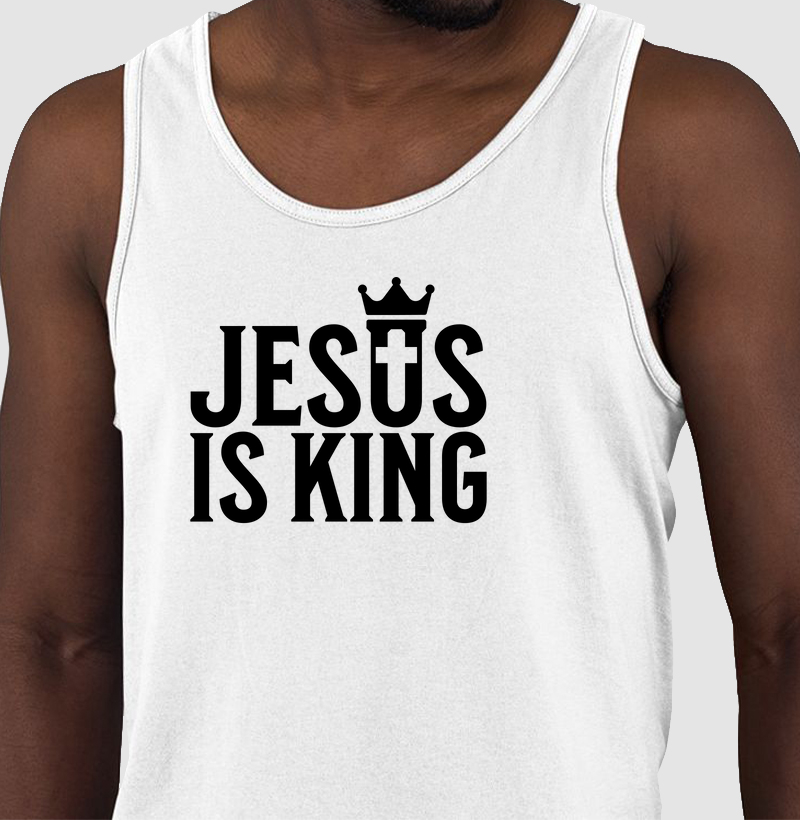 Jesus é Rei: Regata - Uma Estampa de Fé e Inspiração