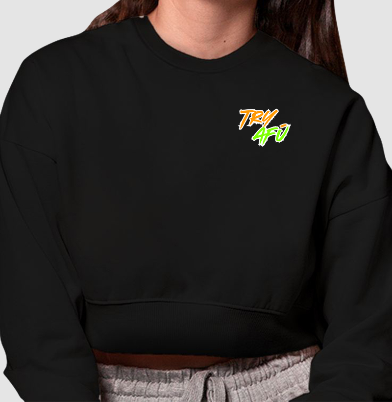 🔥🚀 Cropped TRY AFÚ Com Estampa Minimalista no Peito – Discrição Sem Deixar de Representar a Cultura Das ruas! 🔥🚀