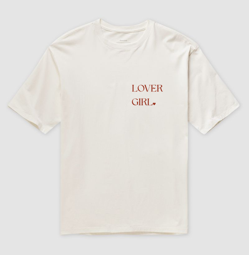 Camiseta Oversized Lover Girl 