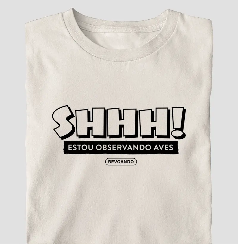 Aves em Texto - Shhh! - Oversized
