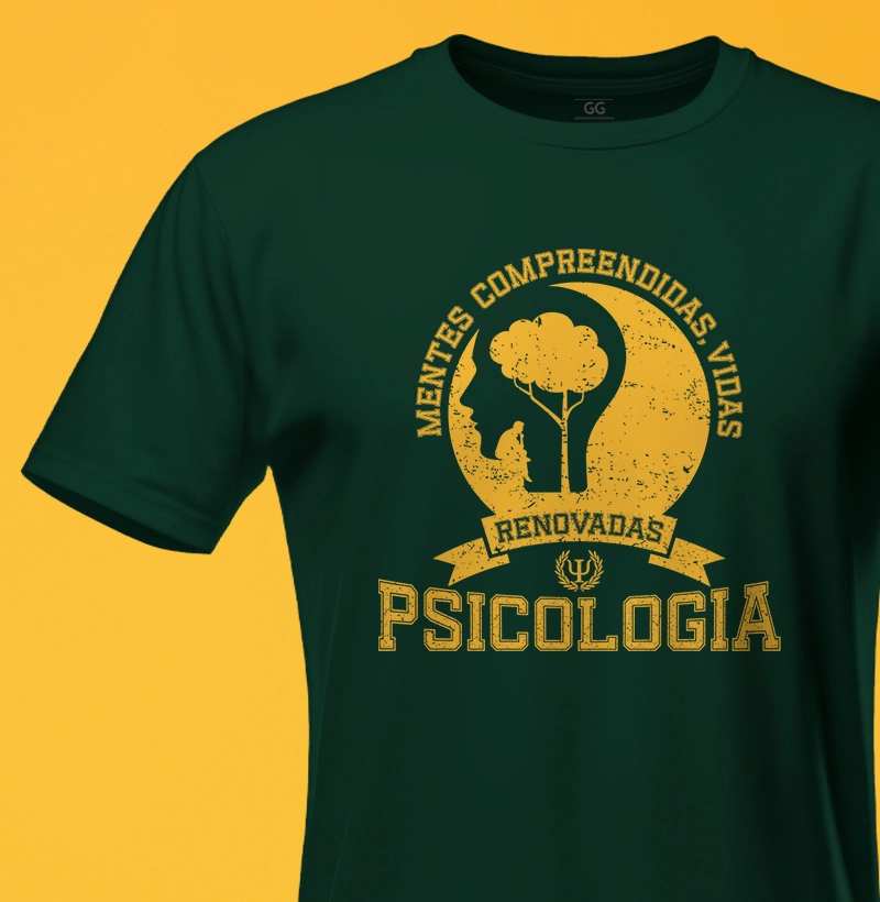 Camiseta Psicologia vidas renovadas - masculina