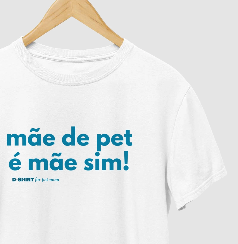 mãe de pet é mãe sim - azul