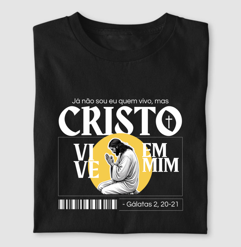 Camiseta Cristo Vive Em Mim