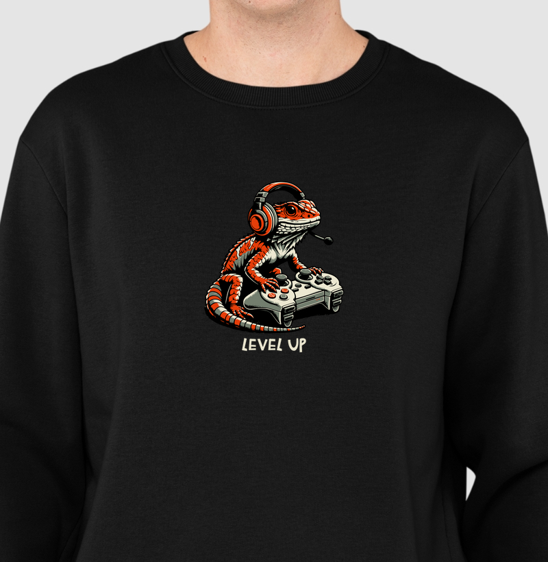 Moletom Slim “Calango Gamer - Level Up"